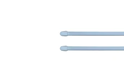 Kit barres de rideaux 100/150 blanc mat x 2