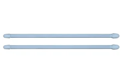 Kit barres de rideaux 50/80 blanc mat x 2