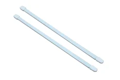 Kit barres de rideaux 30/50 blanc mat x 2
