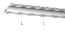 Kit Cimaise tableau DecoRail Artiteq 200 cm + corniche Orac Decor C213 - 200 x 8 x 8 cm - vis & chevilles murs mixtes