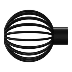 Kit de tringle à rideau extensible embout cage Araxos GoodHome 200/330 cm, Ø16/19 mm noir