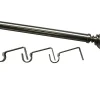 Kit de tringle à rideau extensible embout boule Athens GoodHome 120/210 cm, Ø25/28 mm gris