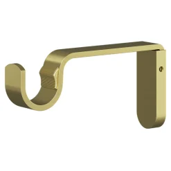 Kit de tringle à rideau extensible simple embout boule Elasa effet laiton doré 120/210cm Ø16/19mm GoodHome