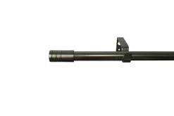 Kit de tringle à rideau extensible embout bouchon Athens GoodHome 200/330 cm, Ø19mm gris