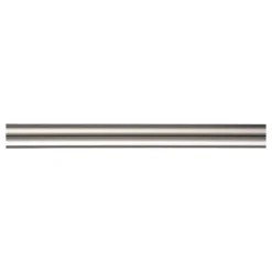 Kit de tringle à rideau extensible embout bouchon Odali 120/210 cm, Ø13/16 mm gris chromé satiné