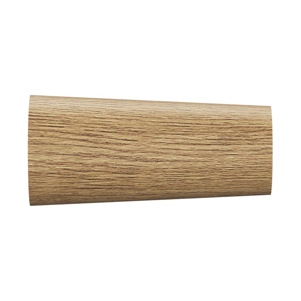 Kit de tringle à rideau extensible simple embout cône Syros effet chêne 200/330cm Ø16/19mm GoodHome