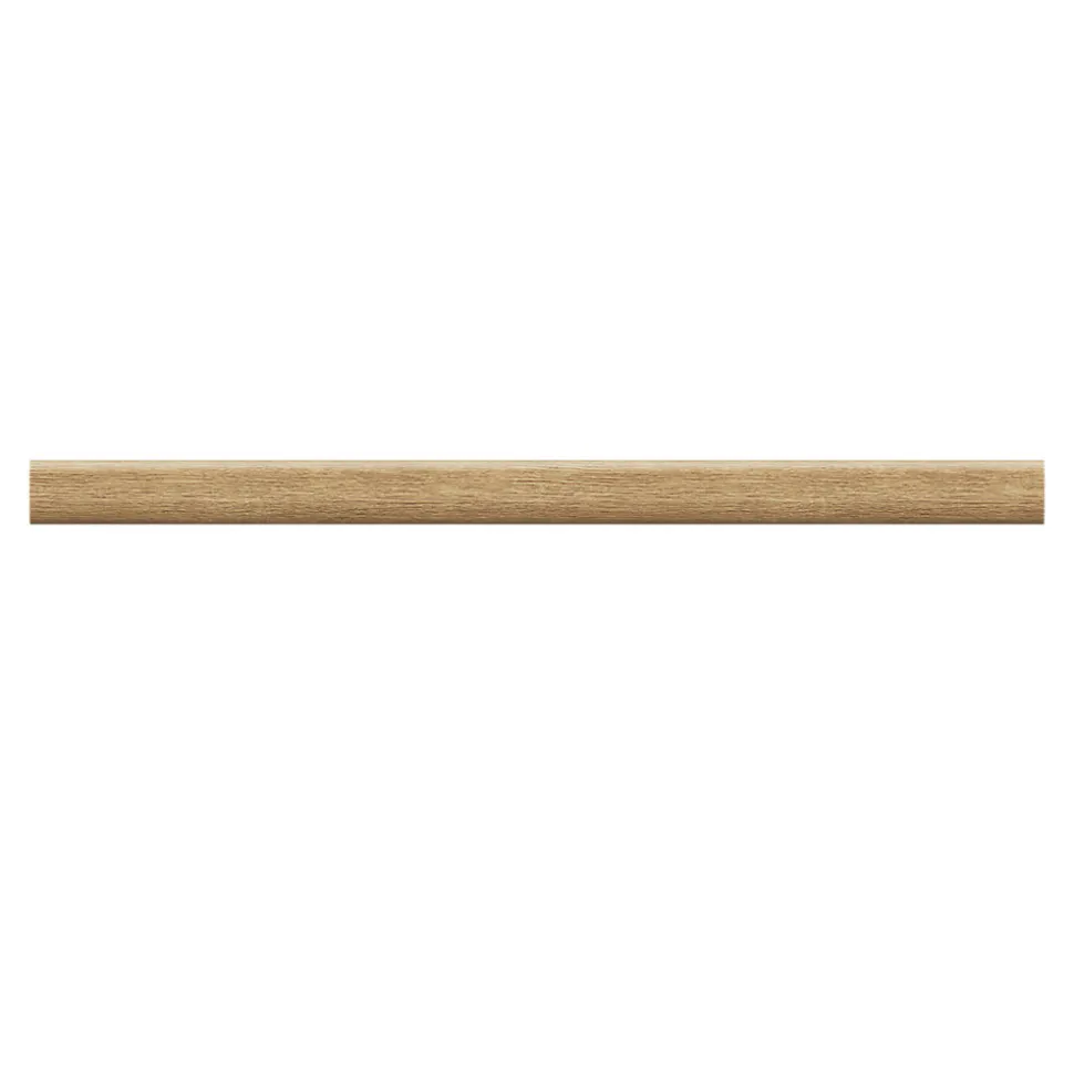 Kit de tringle à rideau extensible simple embout cône Syros effet chêne 200/330cm Ø16/19mm GoodHome