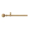 Kit de tringle à rideau extensible simple embout boule Syros effet chêne 200/330cm Ø16/19mm GoodHome