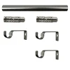 Kit de tringle à rideau extensible embout bouchon Athens GoodHome 200/330 cm, Ø16/19mm gris