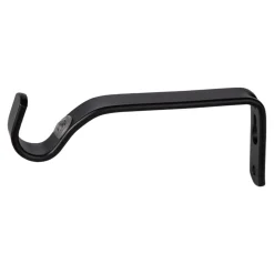 Kit de tringle à rideau extensible embout bouchon Odali 120/210 cm, Ø13/16 mm noir mat