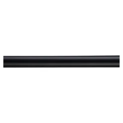 Kit de tringle à rideau extensible embout bouchon Odali 120/210 cm, Ø13/16 mm noir mat