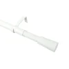 Kit de tringle à rideau extensible embout cône GoodHome 120/210cm, ⌀25/28mm blanc
