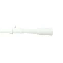 Kit de tringle à rideau extensible embout cône GoodHome 120/210cm, ⌀25/28mm blanc