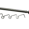Kit de tringle à rideau extensible embout boule Athens GoodHome 200/330 cm, Ø25/28 mm gris