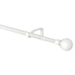 Kit de tringle à rideau extensible embout boule Anafi GoodHome 200/330 cm Ø19mm blanc