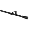 Kit de tringle à rideau extensible embout cône Araxos GoodHome 200/330 cm, Ø16/19 mm noir