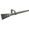 Kit de tringle à rideau extensible embout cône strié Athens GoodHome 120/210 cm, Ø16/19 mm gris