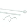 Kit de tringle à rideau extensible embout boule Anafi GoodHome 120/210 cm Ø19mm blanc