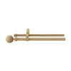 Kit de tringle à rideau extensible double embout boule Syros effet chêne 200/330 cm Ø16/19mm GoodHome