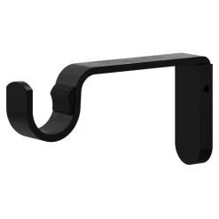 Kit de tringle à rideau extensible embout cage Araxos GoodHome 120/210 cm, Ø16/19 mm noir