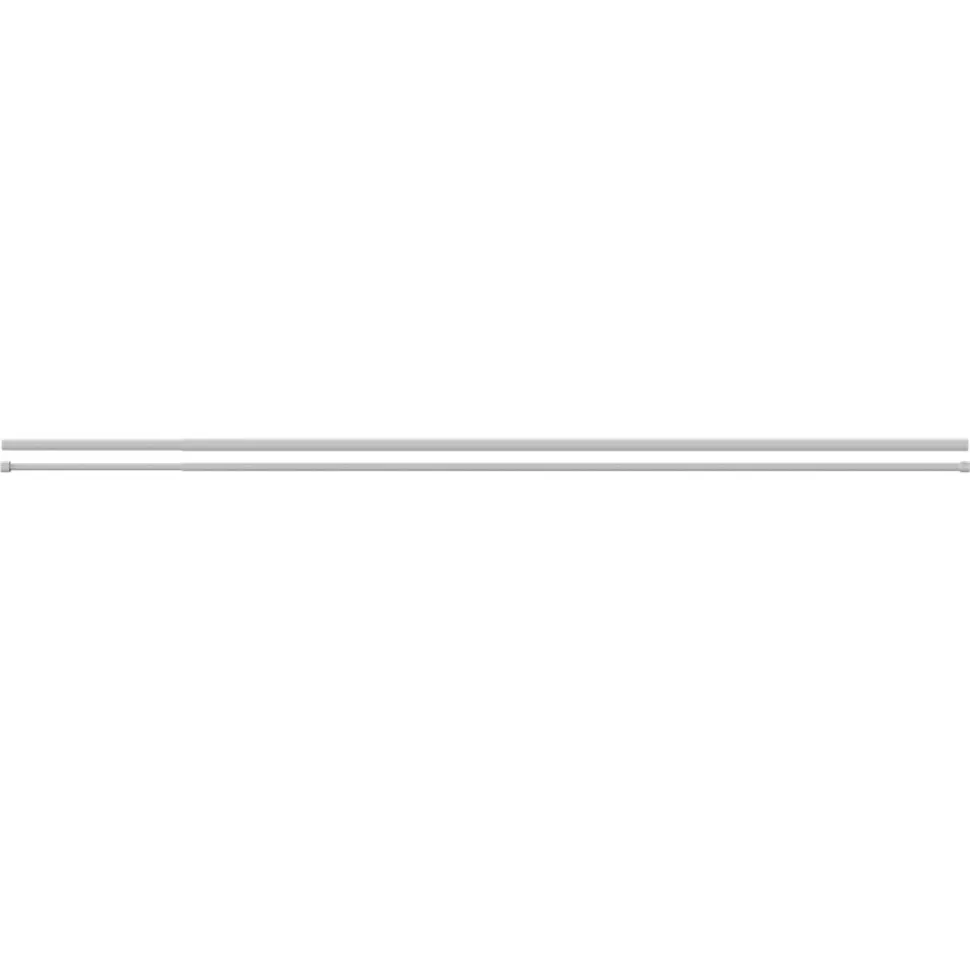 Kit de tringle à rideau extensible double embout boule Anafi métal blanc 200/330cm Ø25/28mm GoodHome