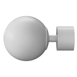 Kit de tringle à rideau extensible double embout boule Anafi métal blanc 200/330cm Ø25/28mm GoodHome