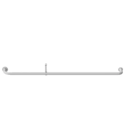 Kit de tringle à rideau extensible industriel Anafi GoodHome 120/210 cm, Ø25/28 mm blanc