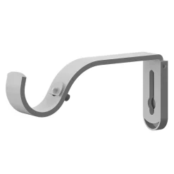 Kit de tringle à rideau extensible industriel Anafi GoodHome 120/210 cm, Ø25/28 mm blanc