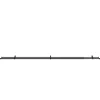 Kit de tringle à rideau extensible embout boule Araxos GoodHome 200/330 cm, Ø25/28mm noir
