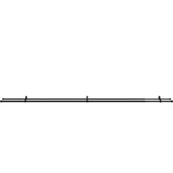 Kit de tringle à rideau extensible embout boule Araxos GoodHome 200/330 cm, Ø25/28mm noir