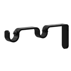 Kit de tringle à rideau extensible embout boule Araxos GoodHome 200/330 cm, Ø25/28mm noir