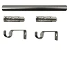 Kit de tringle à rideau extensible embout bouchon Athens GoodHome 120/210 cm, Ø16/19mm gris