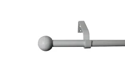 Kit de tringle à rideau GoodHome embout boule 160 cm, Ø16mm blanc