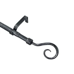 Kit de tringle à rideau GoodHome extensible 200/330cm, ⌀16/19mm noir