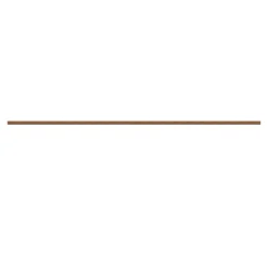 Kit de tringle à rideau simple embout boule bois de hêtre marron L.200cm