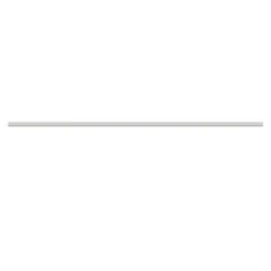 Kit de tringle à rideau simple embout boule blanc mat L.150 cm