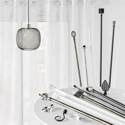 Kit de tringle à rideaux extensible Leaf
