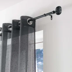Kit de tringle à rideaux extensible Disque Martelé