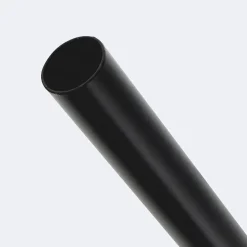 Kit de tringle à rideaux Noir Mat 300cm Diam.20mm Embout Boule - Fixation Mur - Boulet