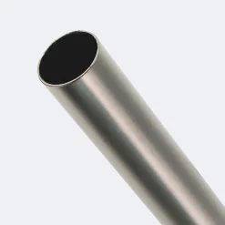 Kit de tringle à rideaux Nickel Mat 250cm Diam.20mm Embout Chapeau - Fixation Plafond - Boulet