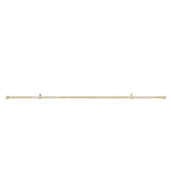 Kit de tringle à rideaux simple simple embout boule L.200 x⌀2.8cm effet noyer satin