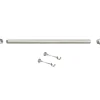 Kit de tringle argent mat 2 m x 28 mm (2 m - Argent)