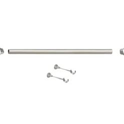 Kit de tringle argent mat 1.5 m x 28 mm (1m50 - Argent)