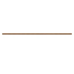 Kit de tringles à rideaux simple embout boule L.150 cm x ⌀2.8cm mat marron hêtre