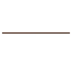 Kit de tringles à rideaux simple embout boule L.150 cm x ⌀2.8cm satin marron noyer