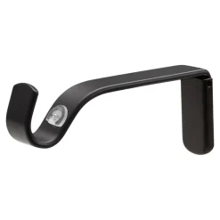 Kit de tringles à rideaux simple extensible GoodHome Araxos Ø 19mm L.120/210 cm acier mat noir
