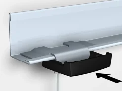 Kit Pince faux Plafond Noir pour accrochage de tableaux (latéral)