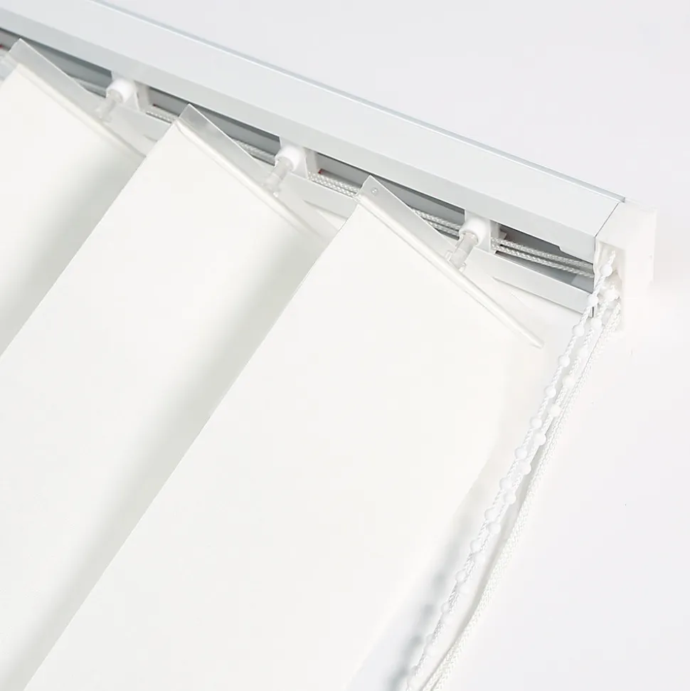 Kit rail et lamelles verticales orientables ouverture latèrale blanc l.100 x H.180cm Madeco