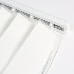 Kit rail et lamelles verticales orientables ouverture latérale blanc l.150 x H.260cm Madeco