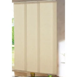 Kit rail et panneau japonais écru l.115 x H.250 cm Madeco